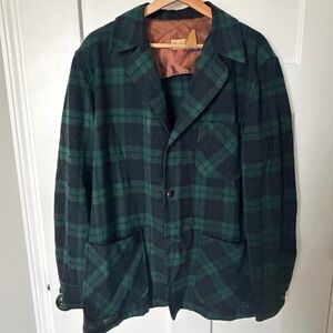 Vintage Pendleton Tartan Plaid Wool Jacket Mens M 80s